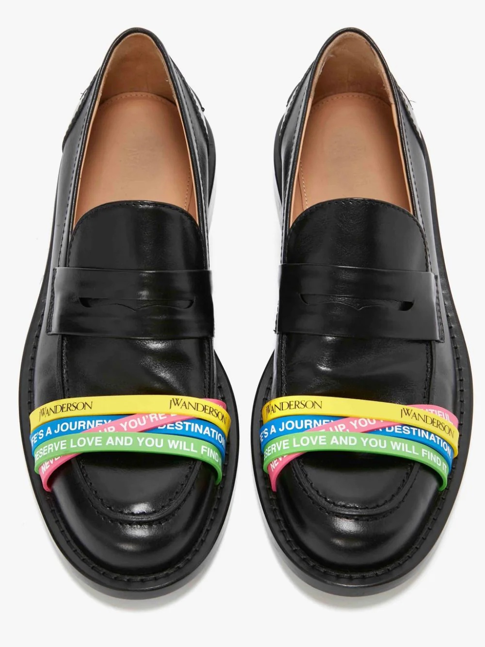 ELASTIC LEATHER LOAFERS - 3