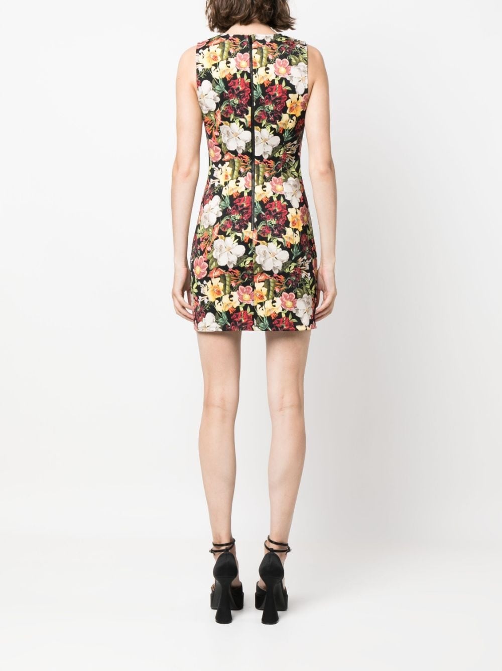 Wynell floral-print sleeveless minidress - 4