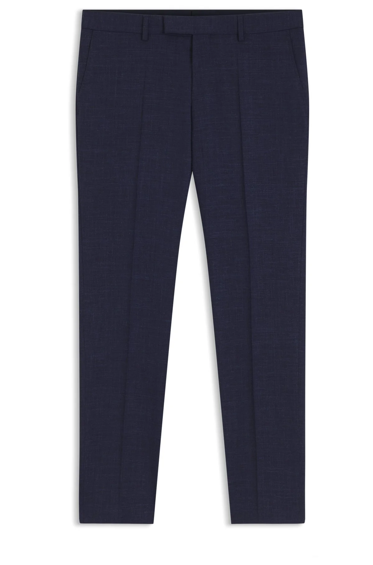 SLIM-FIT PANTS IN MELANGE STRETCH FABRIC - 1