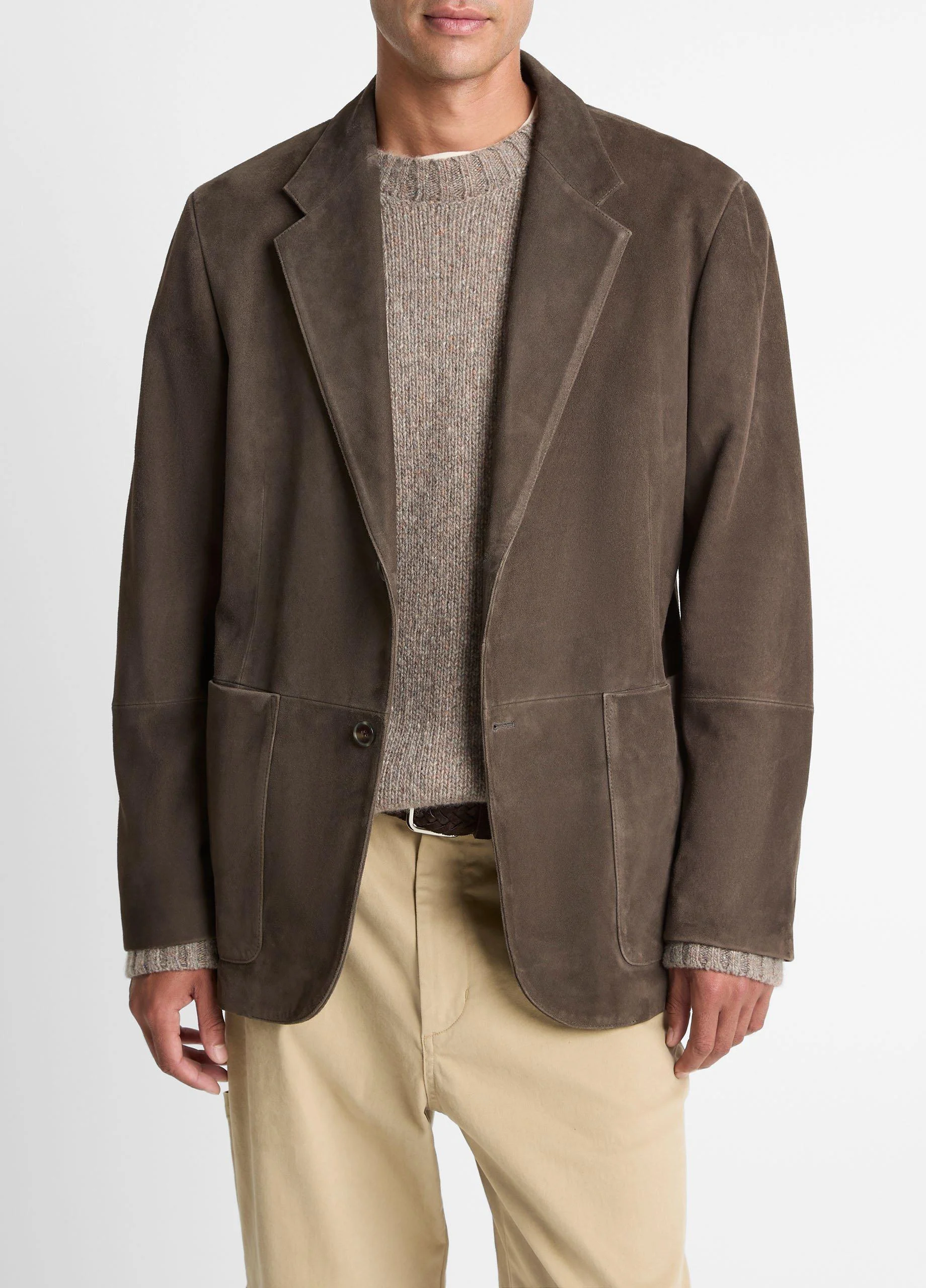 Suede Blazer - 1