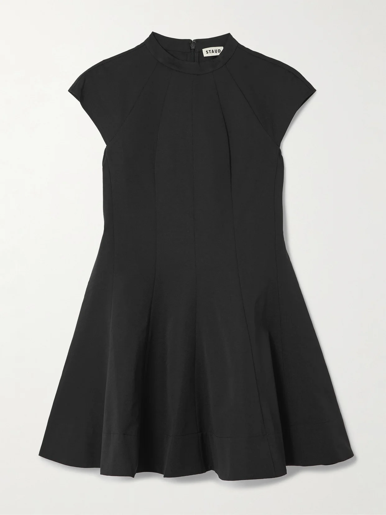 Ellie Paneled Cotton-blend Faille Mini Dress - 1