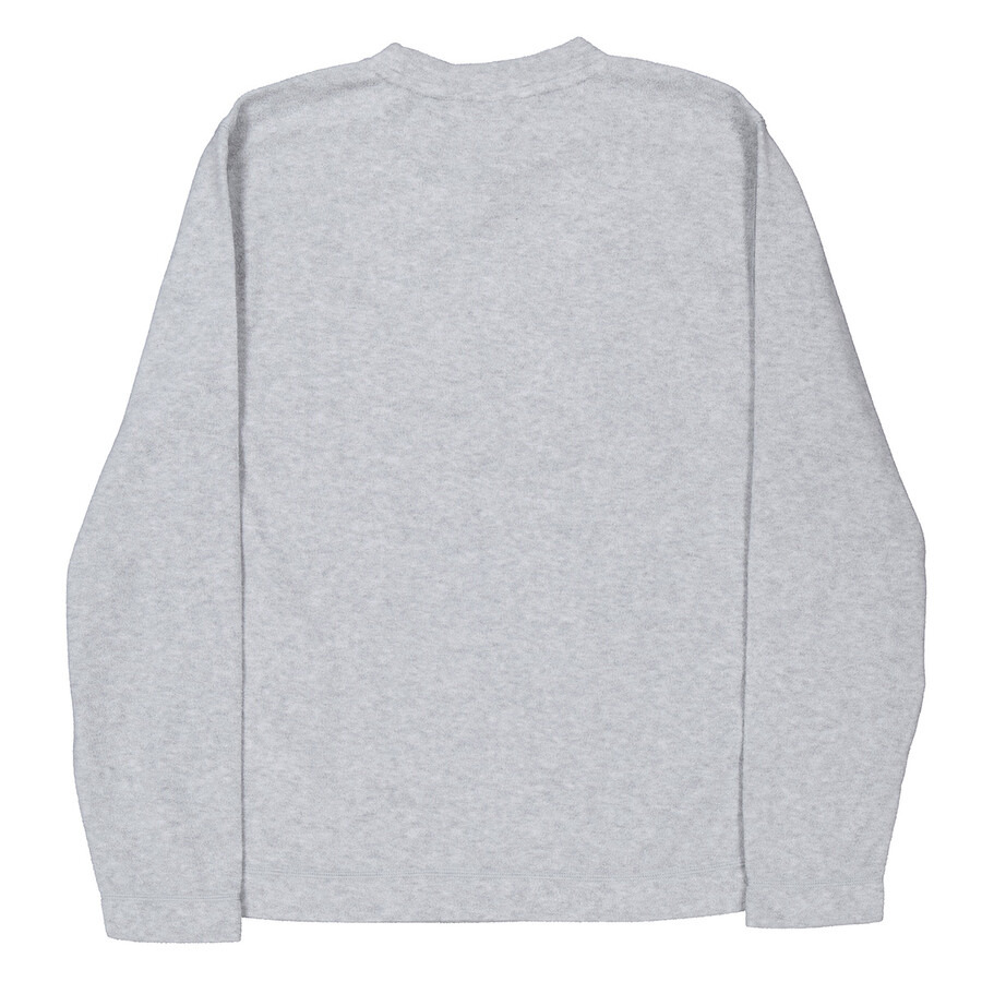 Rains Men's Grey Addis Fleece Crewneck Sweater - 7