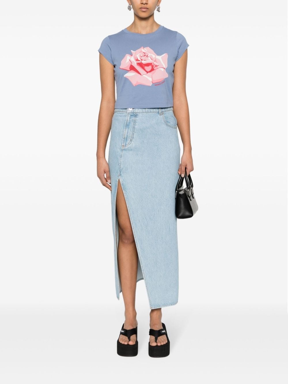 Rose cropped T-shirt - 2