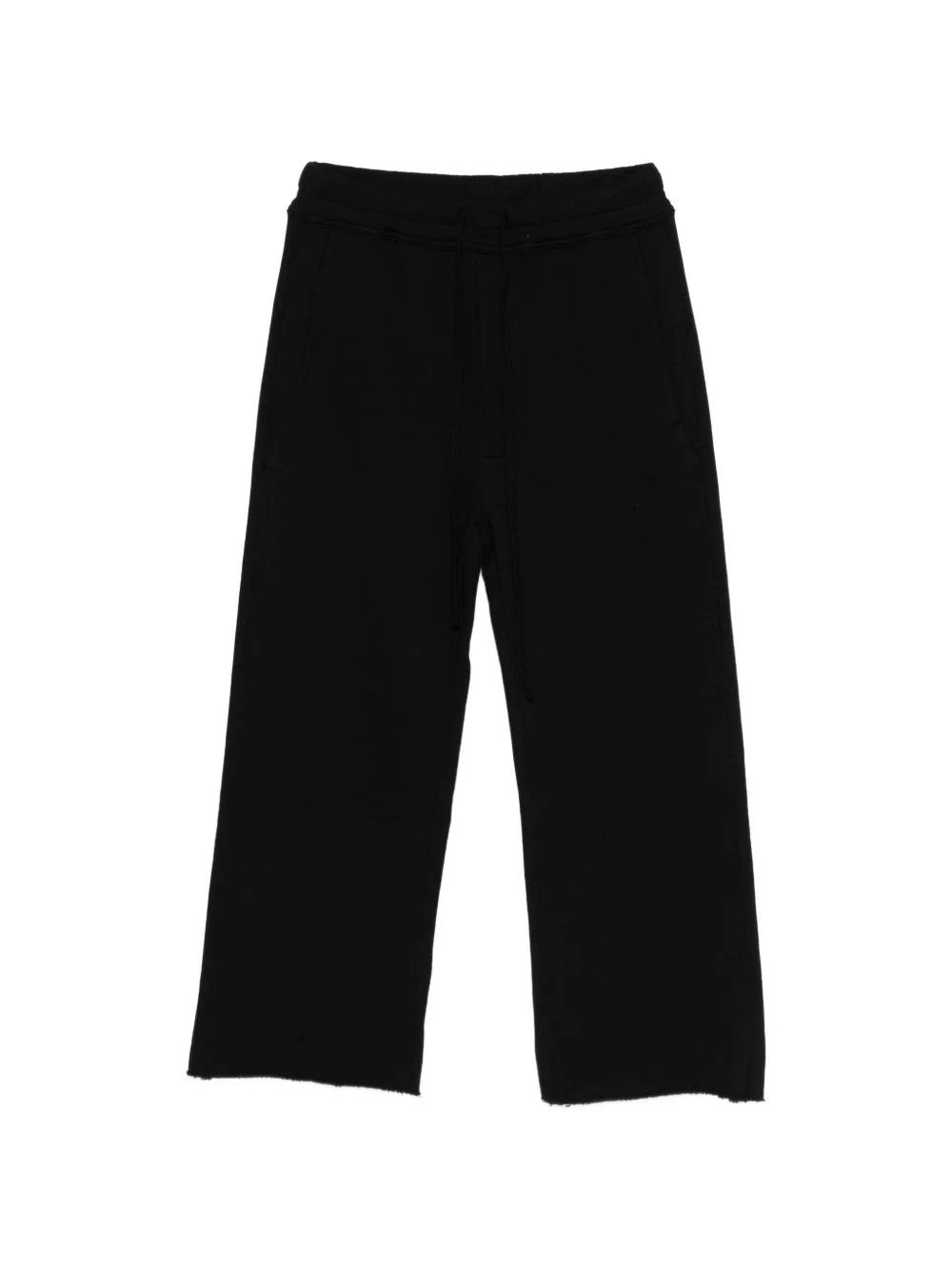 drawstring-fastening raw-hem track pants - 1