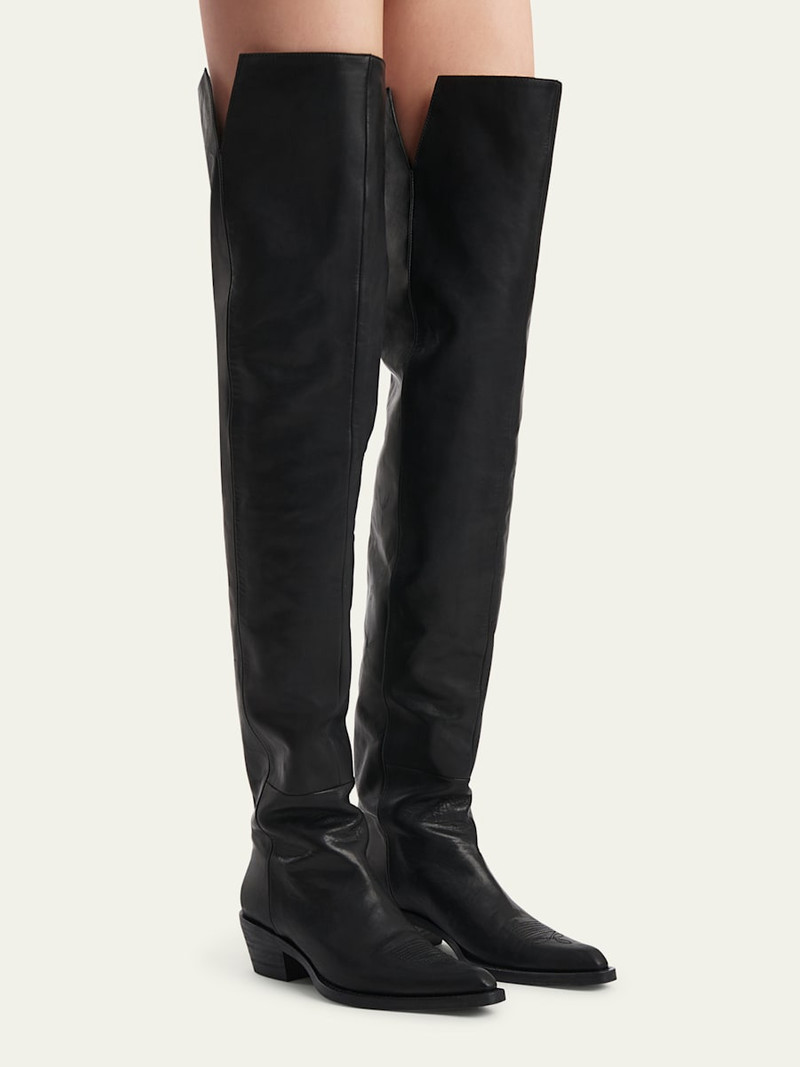 KHAITE Clive Calfskin Over-The-Knee Boots outlook