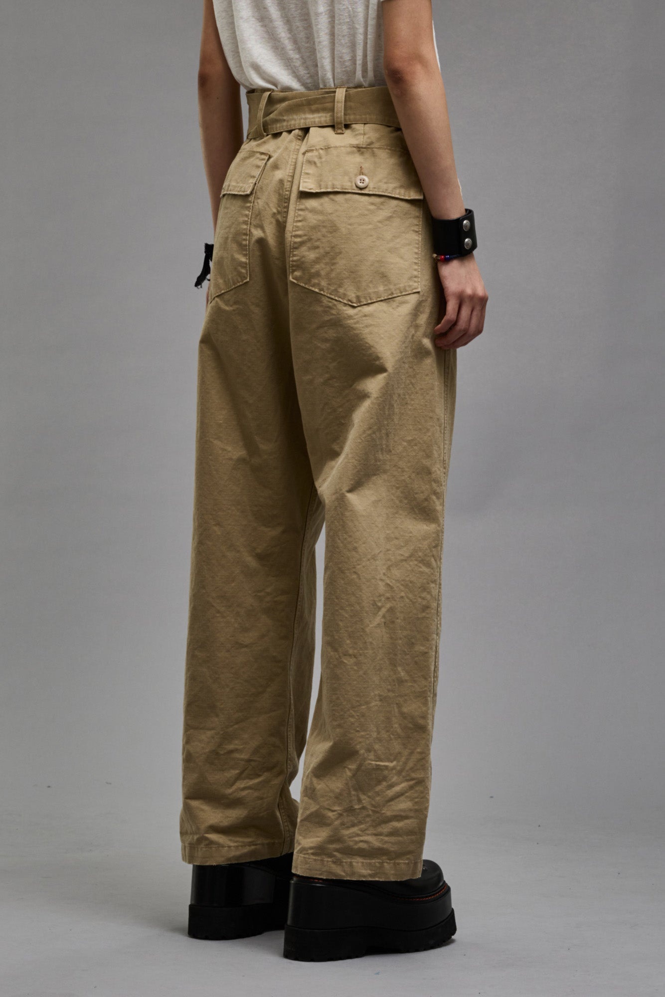 BELTED UTILITY PANT - KHAKI RIPSTOP - 6