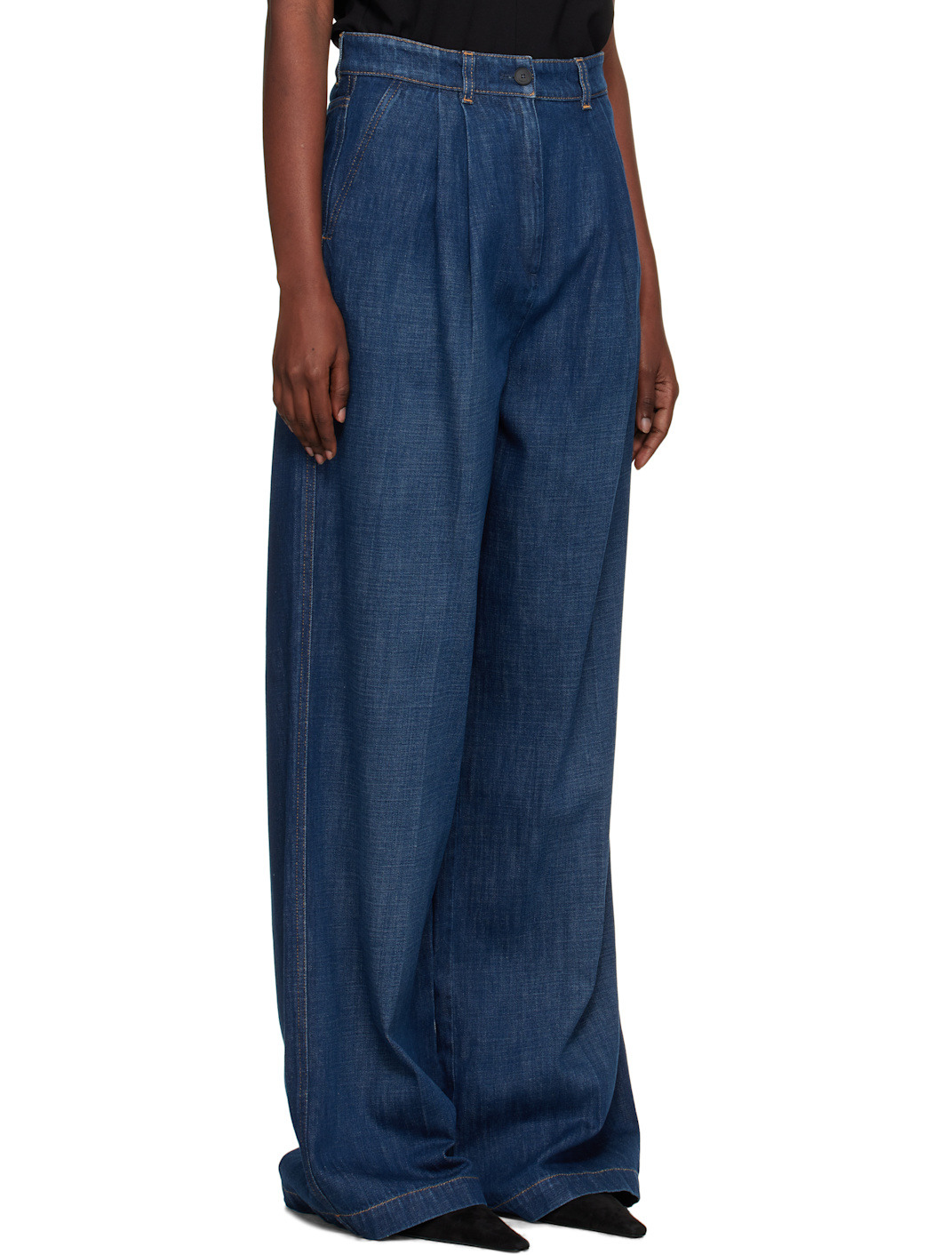 Blue Darted Jeans - 2