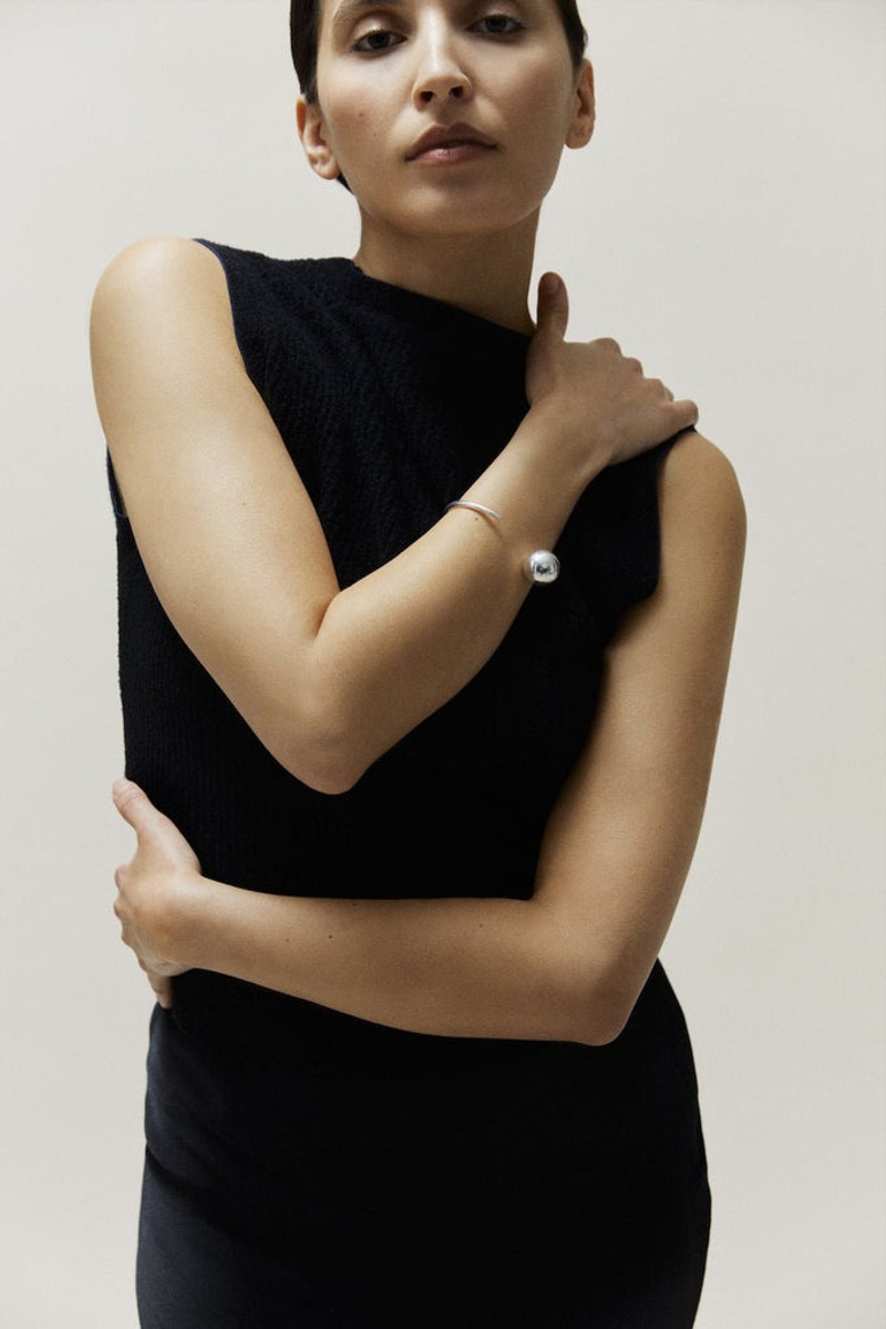 Liffner POINT & SPHERE BANGLE SILVER outlook