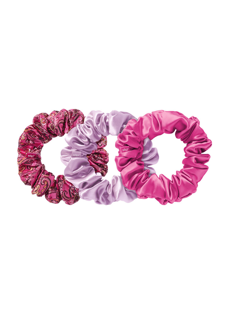 A+O X SLIP SILK LARGE SCRUNCHIE SET 1
