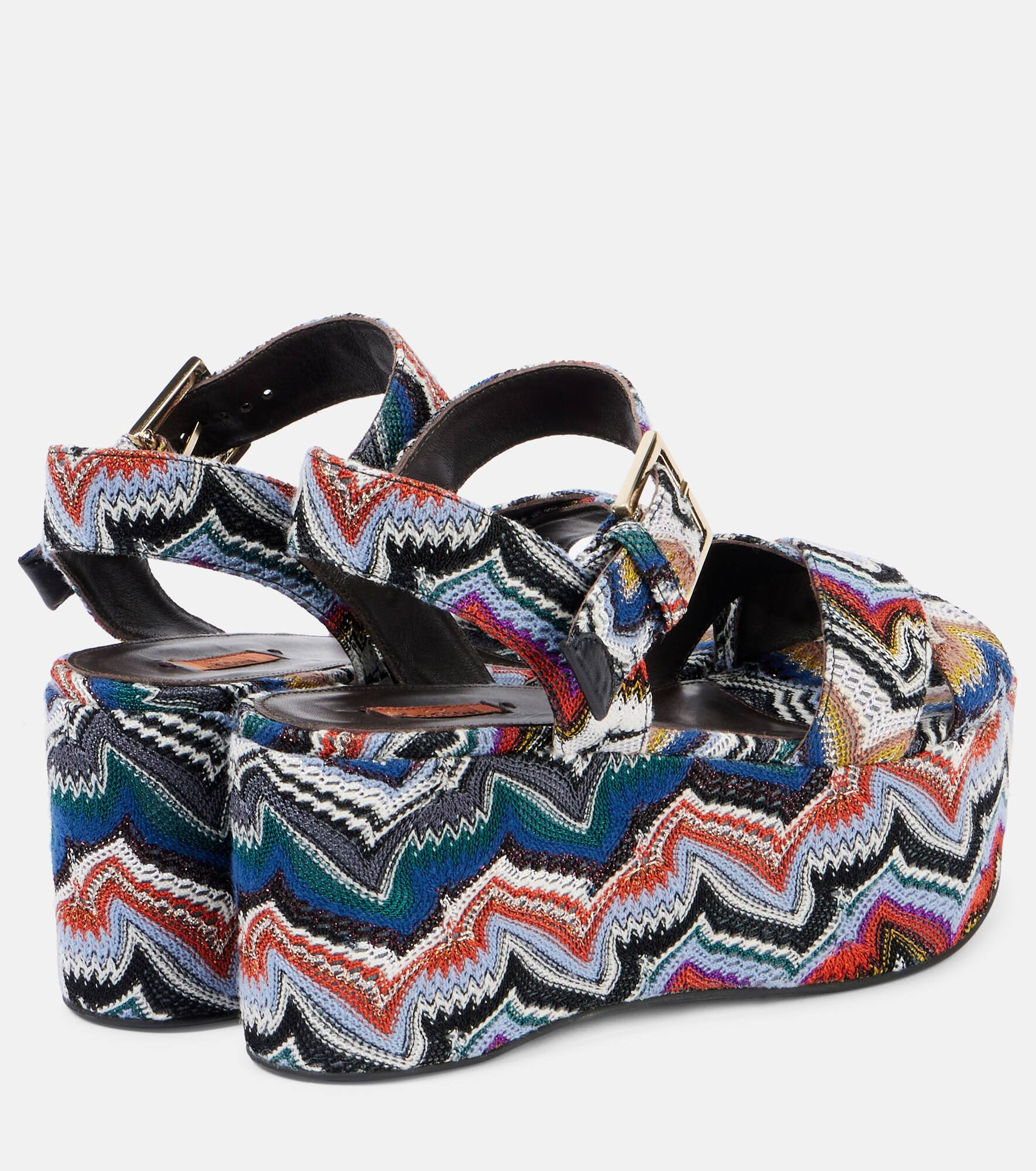 Julia Raschel lamé platform sandals - 2