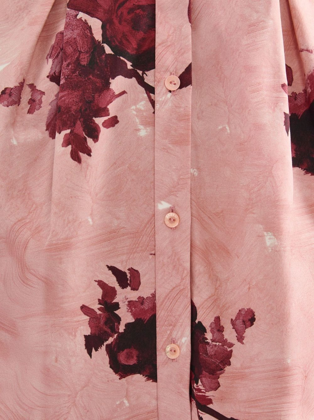 floral-print shirt dress - 5