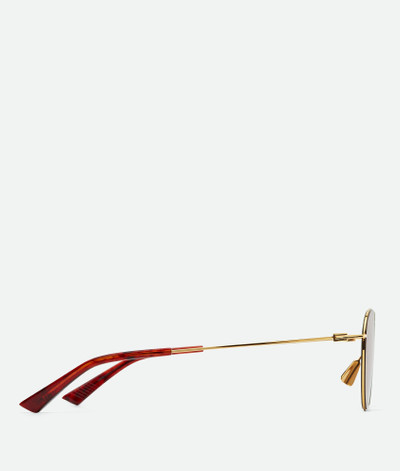 Bottega Veneta Ultrathin Metal Panthos Sunglasses outlook