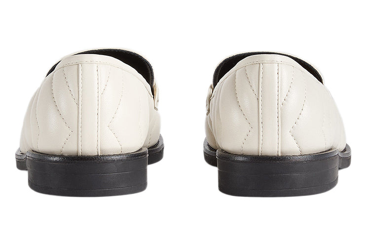 (WMNS) Gucci Loafer With Double G 'White' 670399-BKO60-9022 - 5
