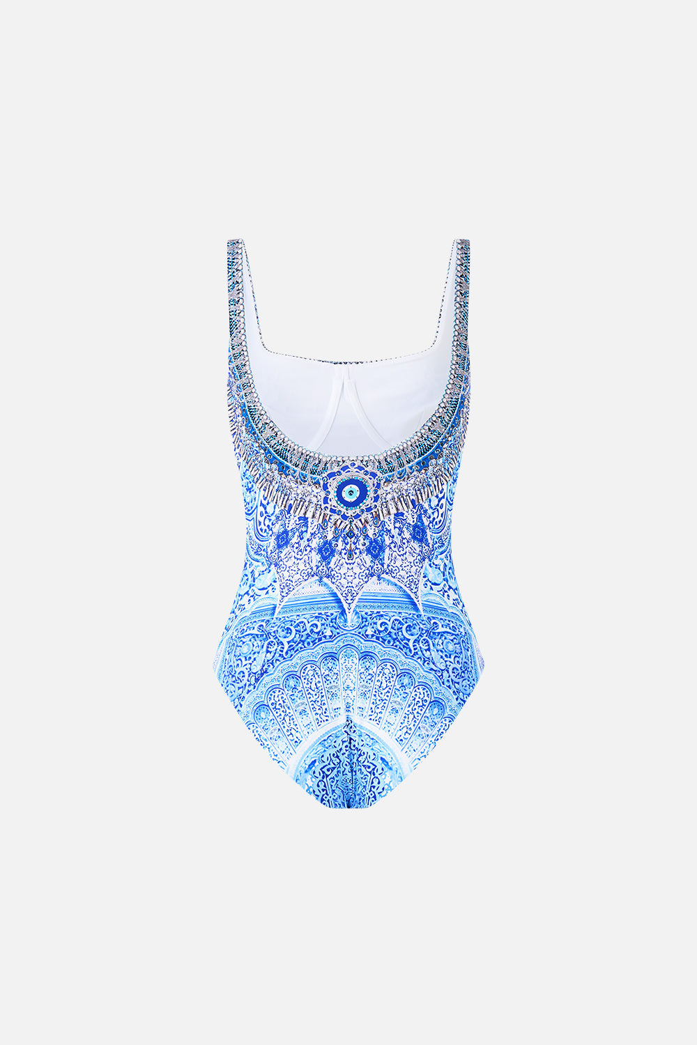UNDERWIRE SQUARE NECK ONE PIECE WITH SCOOP BACK - 2