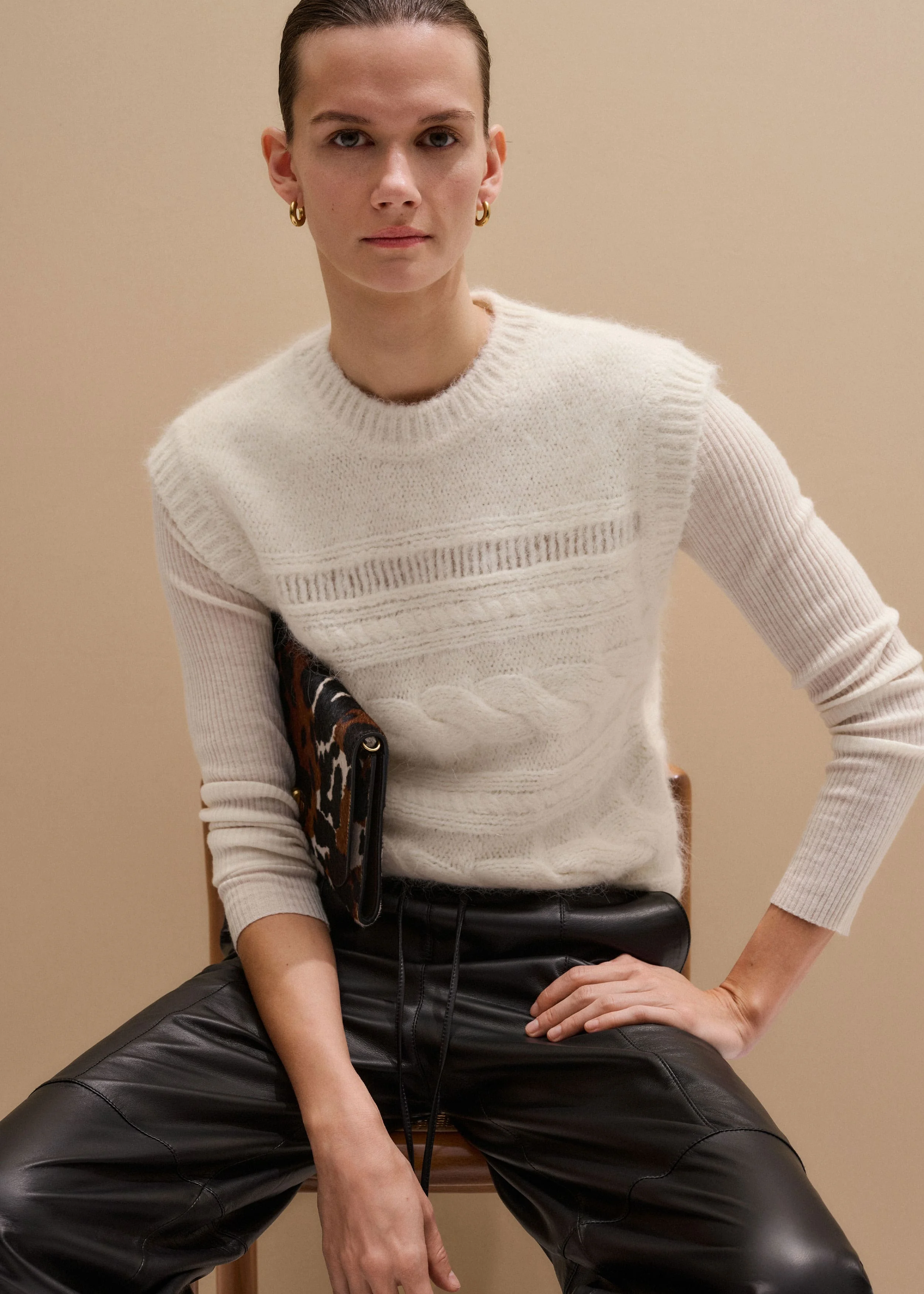 Relaxed Cable Vest - 1