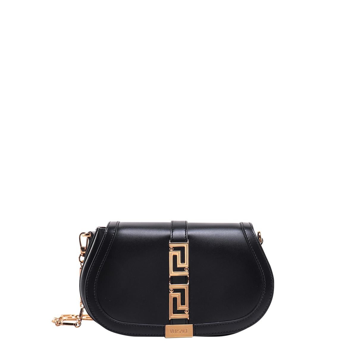 VERSACE GRECA GODDESS LEATHER CROSSBODY BAG - 4