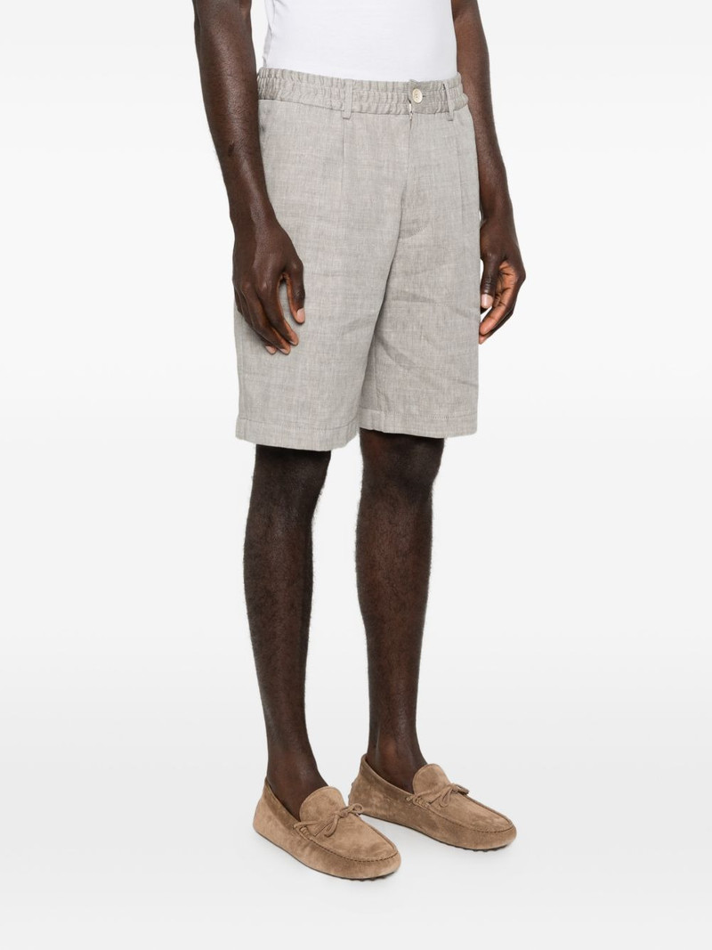 herringbone pleated shorts 3