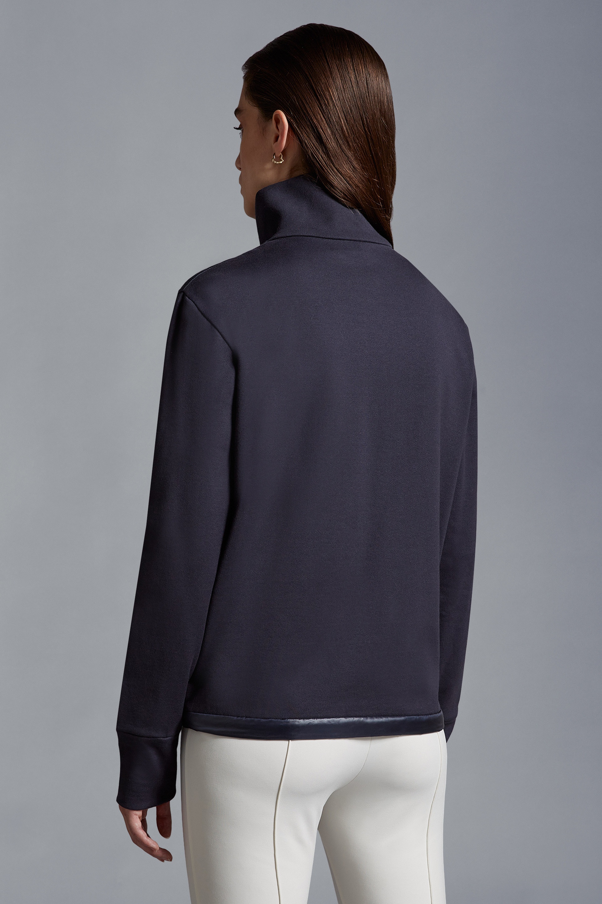 Padded Zip-Up Sweatshirt - 5