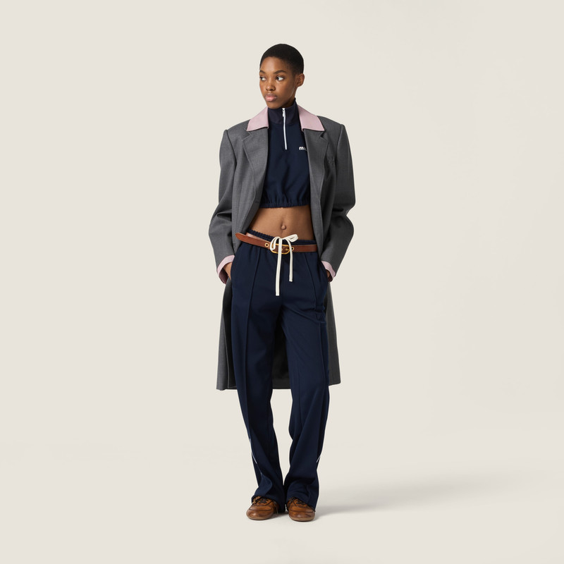 Miu Miu Technical jersey top outlook