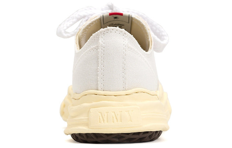 Maison MIHARA YASUHIRO HANK VL OG Sole Canvas Low-top Sneaker 'White' A09FW734-WHT - 5