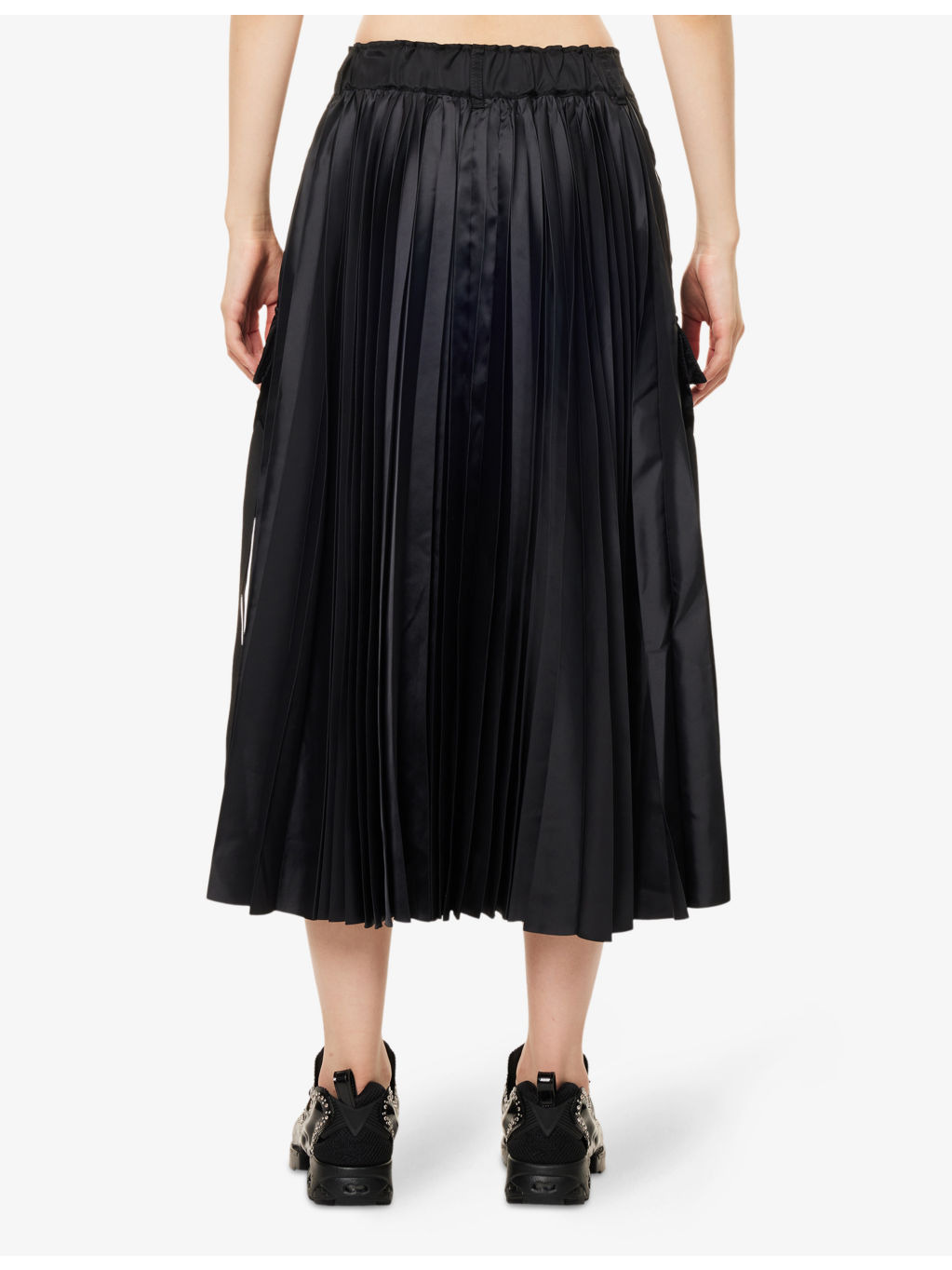 Pleated Regular-Fit Woven Skirt - 4