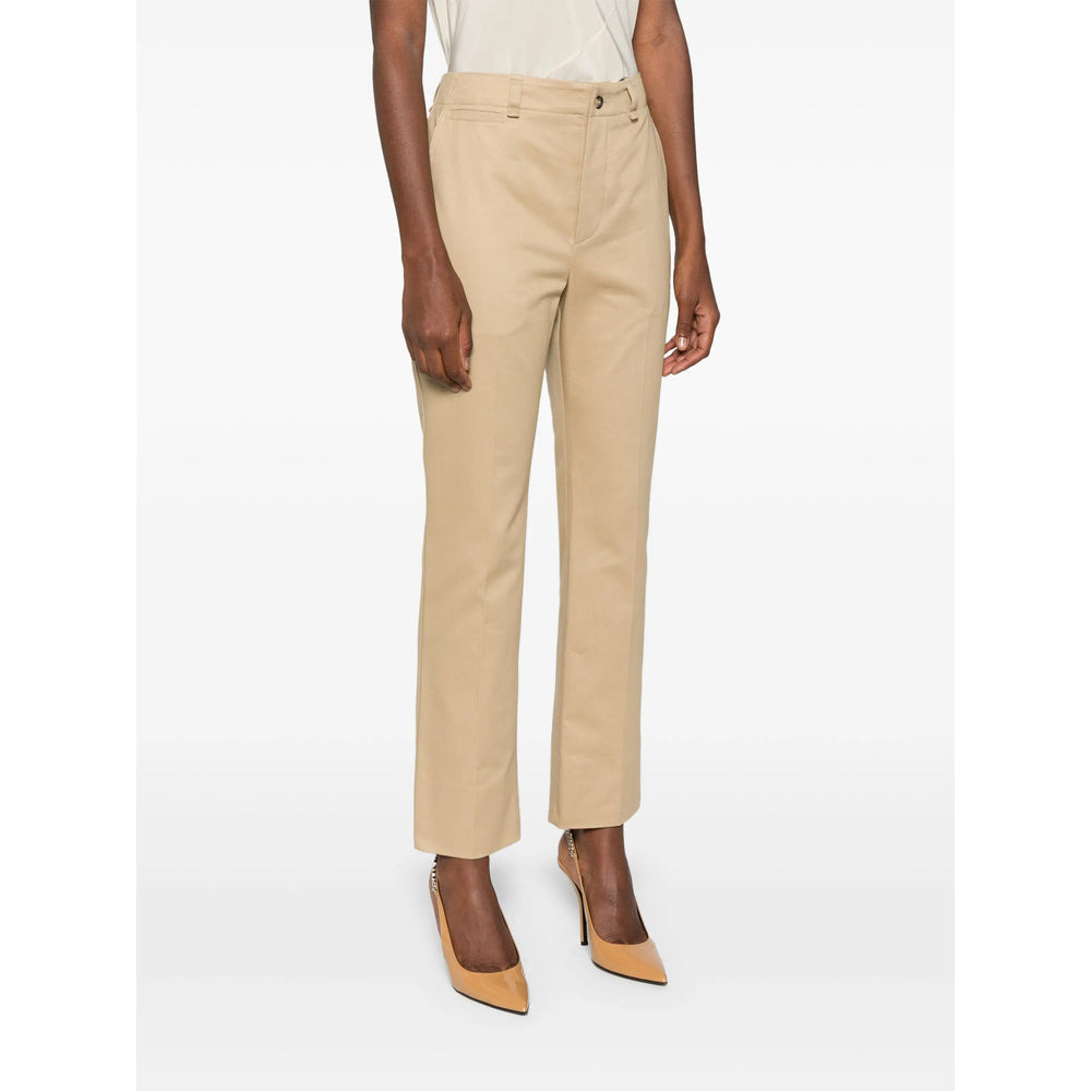 Saint Laurent Neutrals Trousers - Straight Trousers Women - 3