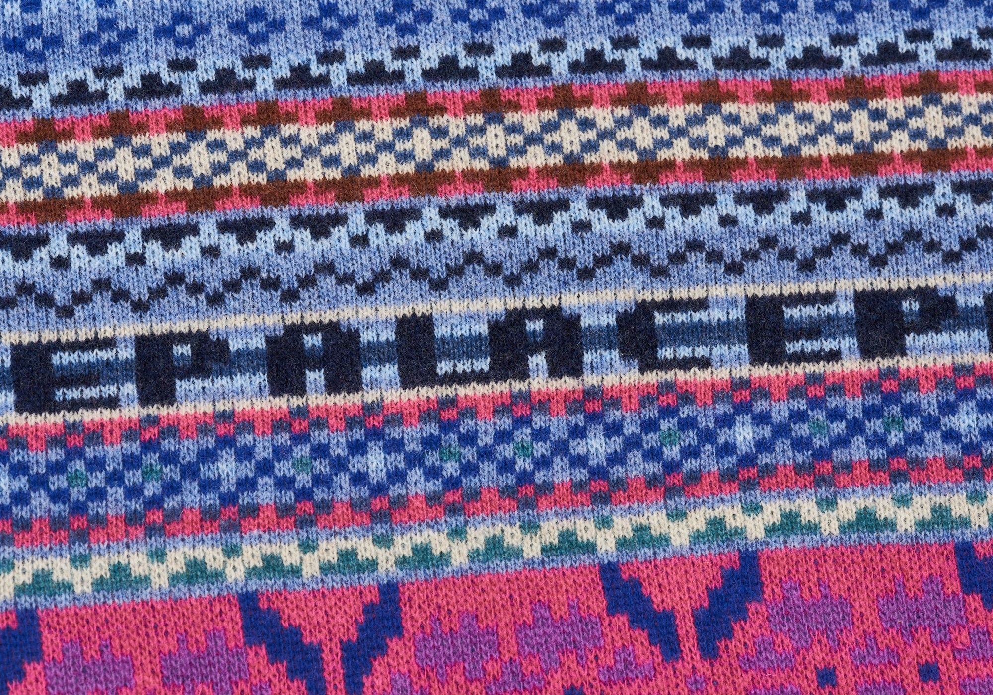 PALACE FAIRISLE KNIT VEST PURPLE | REVERSIBLE