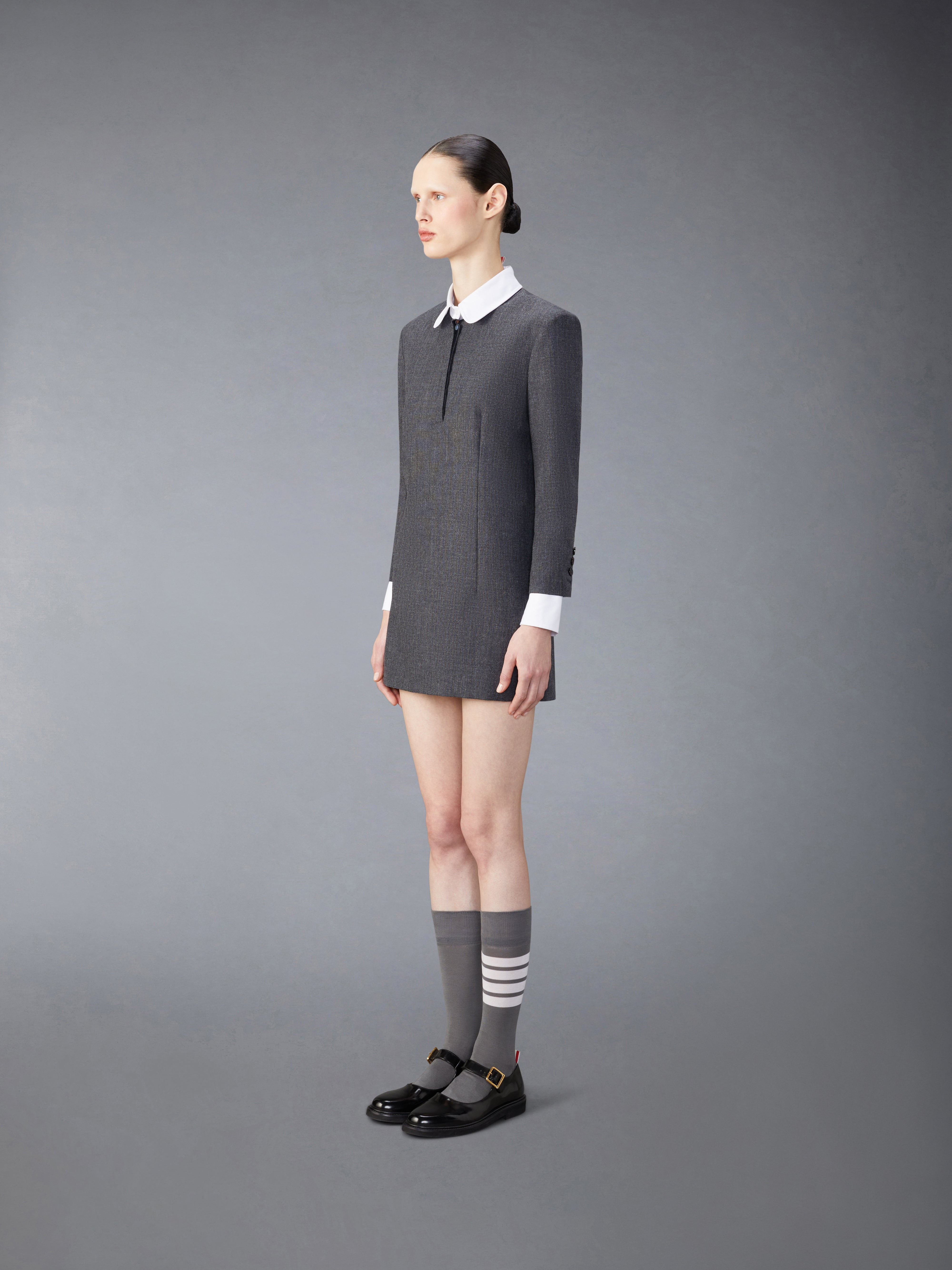 Wool Mini Shift Dress - 2