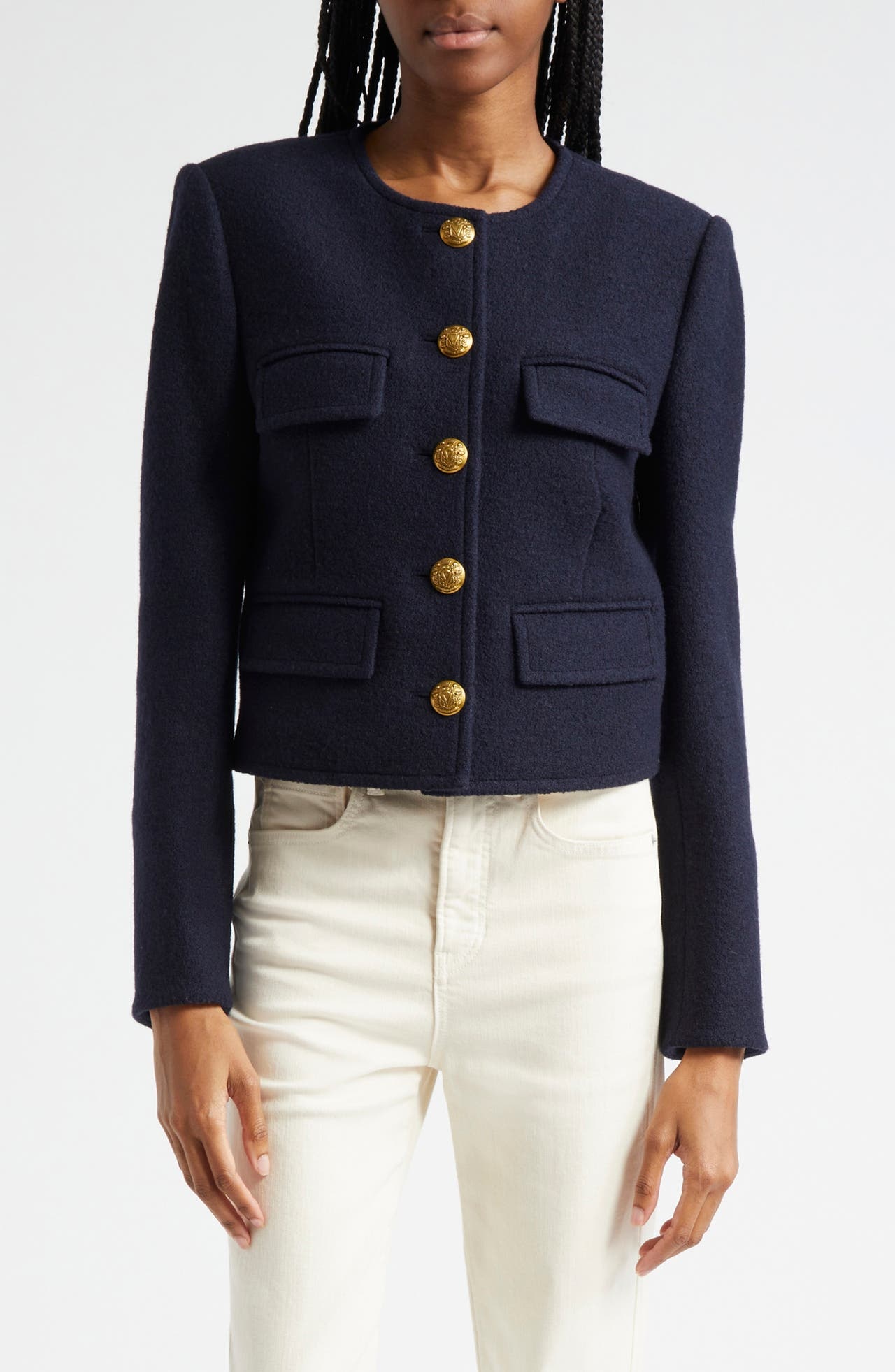 Veronica Beard Leslie Jacket in Navy at Nordstrom - 1