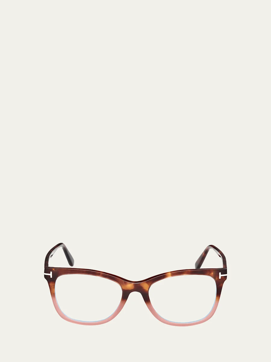 Blue Light Blocking Acetate Square Glasses - 1