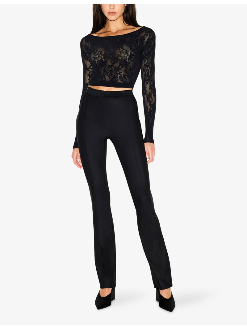 SKIMS Boat Neck Knit Lace Top outlook