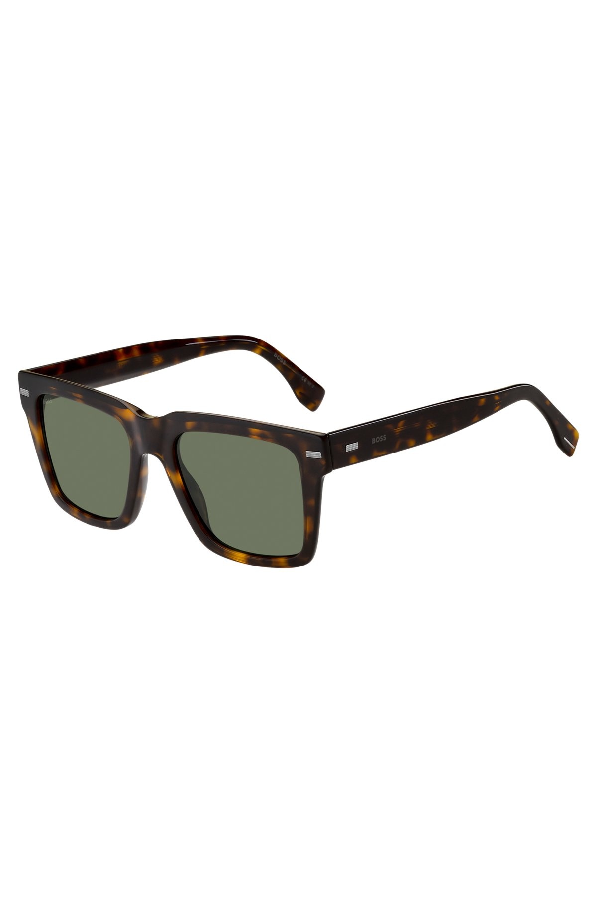 HAVANA BIO-ACETATE SUNGLASSES WITH PATTERNED RIVETS - 2