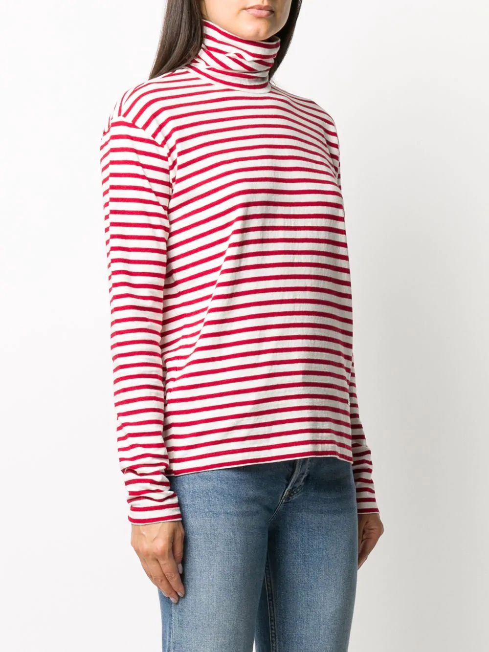 striped roll neck top - 3