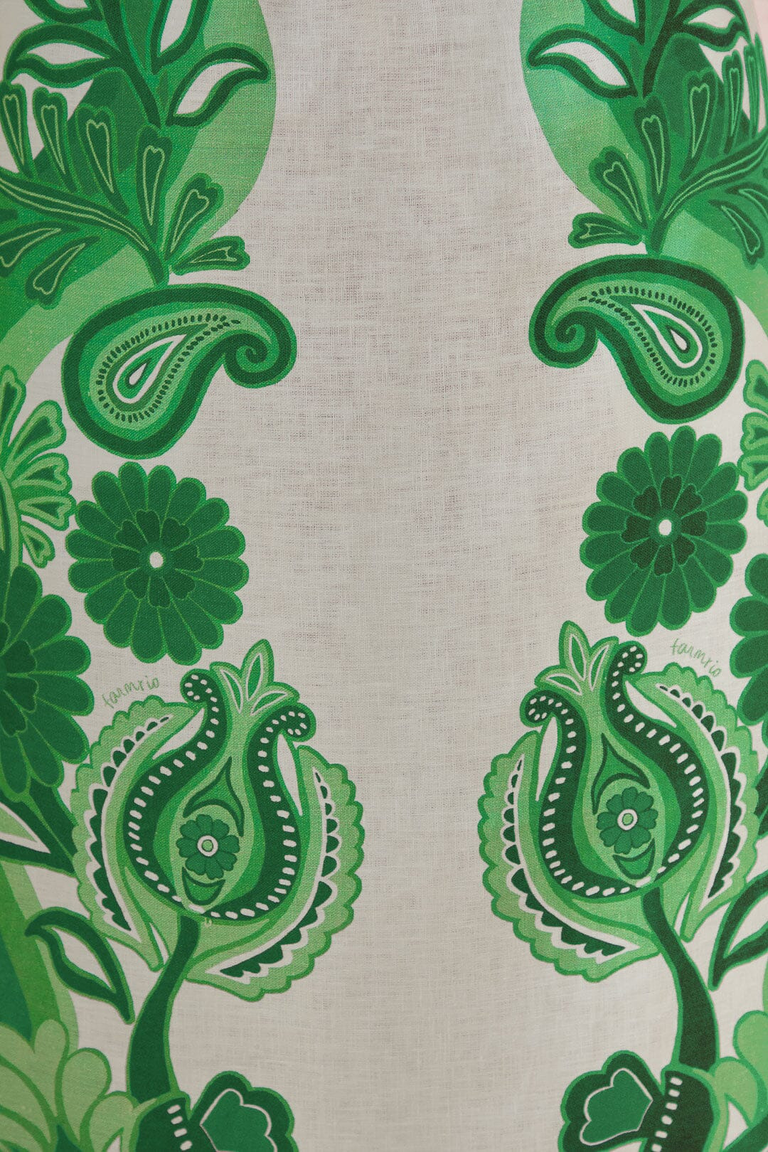Green Color Festival Euroflax™ Midi Skirt - 6