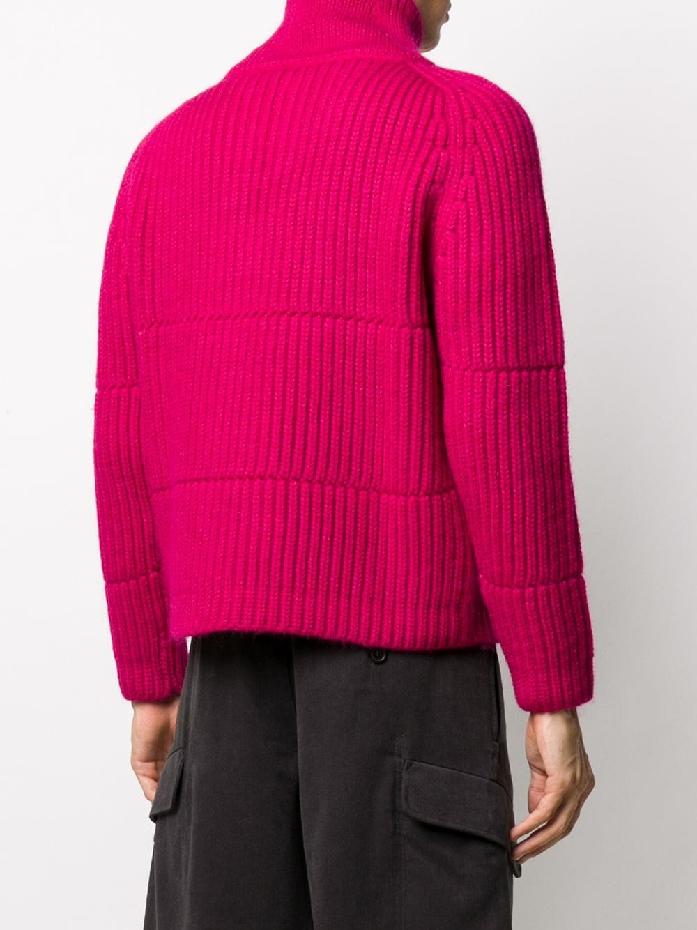 chunky knit zip jumper - 4