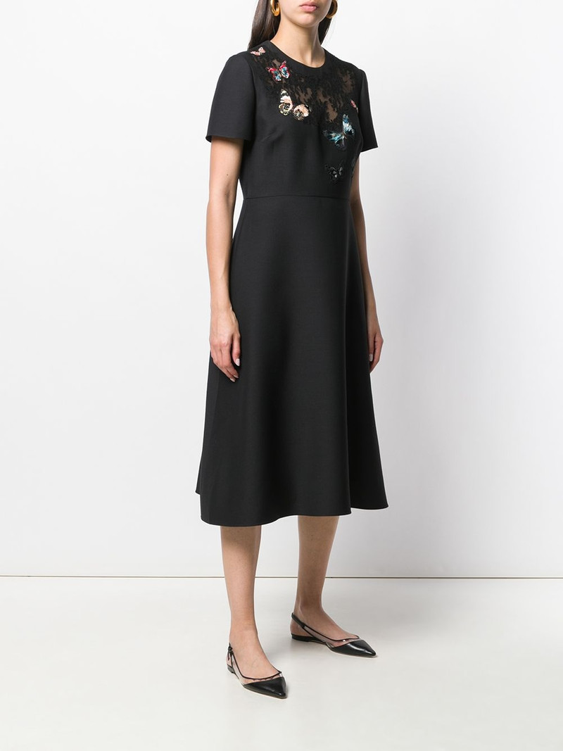 embroidered crêpe couture dress 3