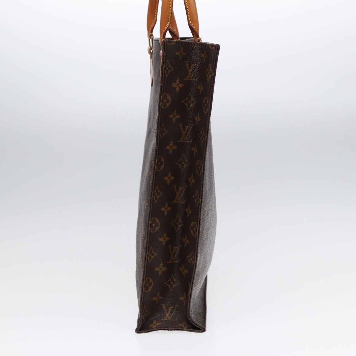 LOUIS VUITTON Monogram Sac Plat Hand Bag M51140 - 4