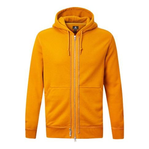 Converse All-zipper Sports Casual HoodedShirts Unisex Orange 10019463-A06 - 1