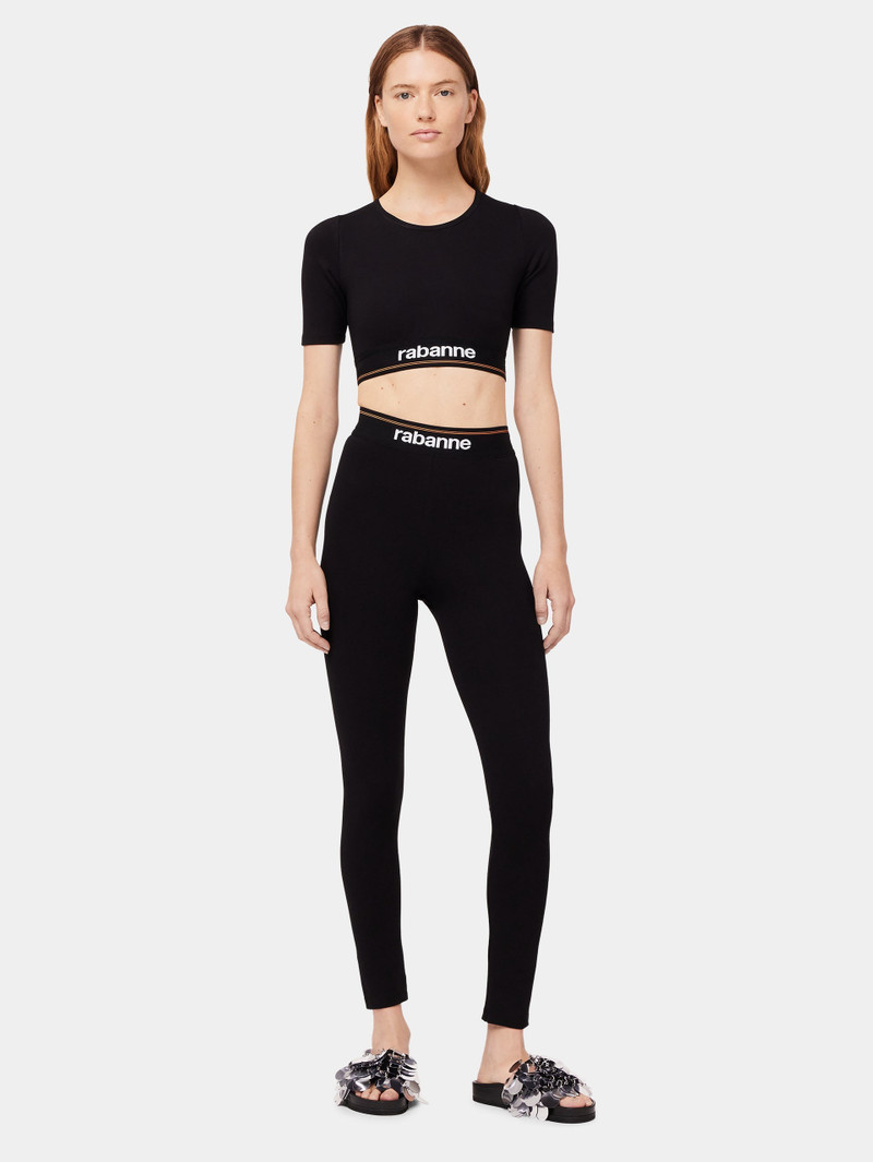 rabanne BODYLINE BLACK LEGGINGS outlook
