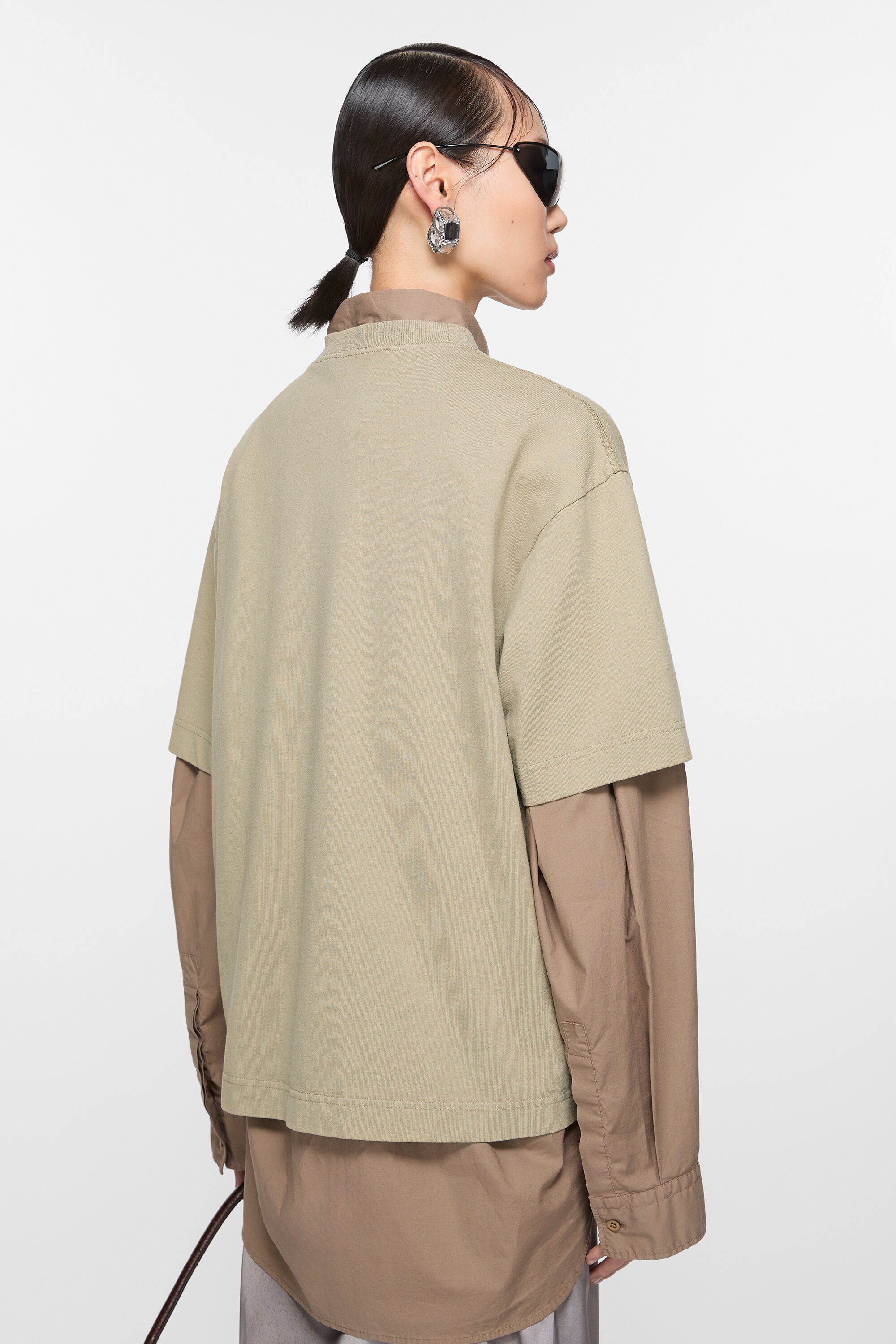 Logo t-shirt - Relaxed fit - Sand beige - 3