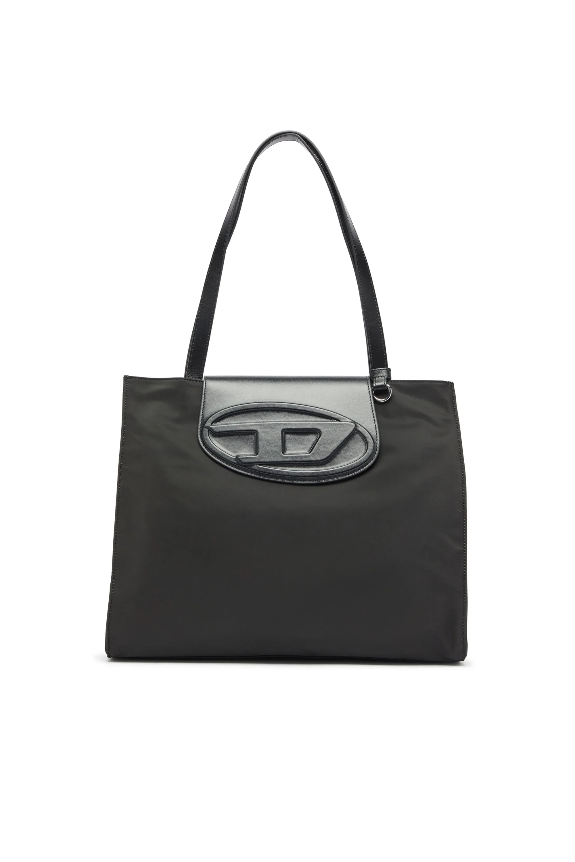 1DR - SHOPPING BAG IN NYLON WITH LEATHER FLAP - 1