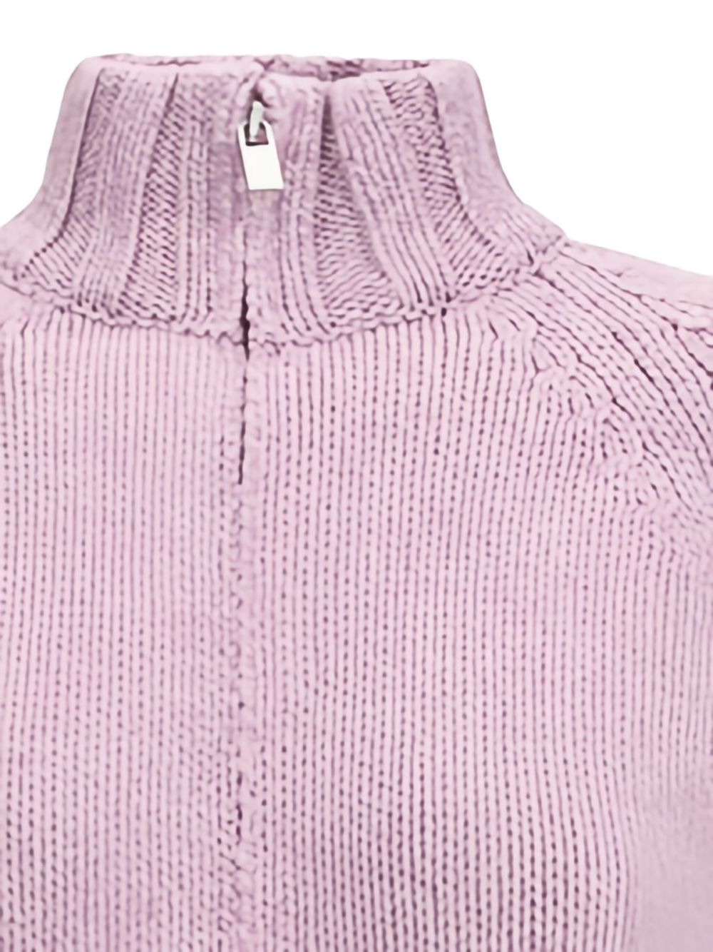 high-neck zip-front cardigan - 4