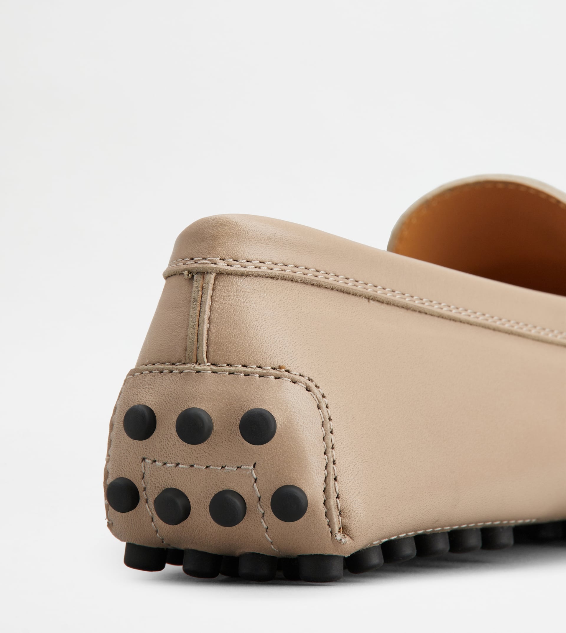 GOMMINO DRIVING SHOES IN LEATHER - BEIGE - 6