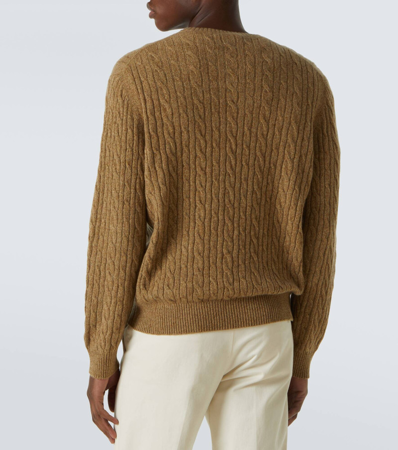 Cable-knit cashmere sweater 4