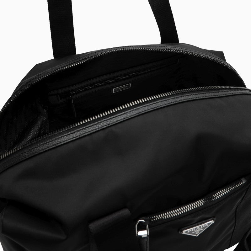 Prada Black Re-Nylon And Saffiano Duffle Bag Men - 4