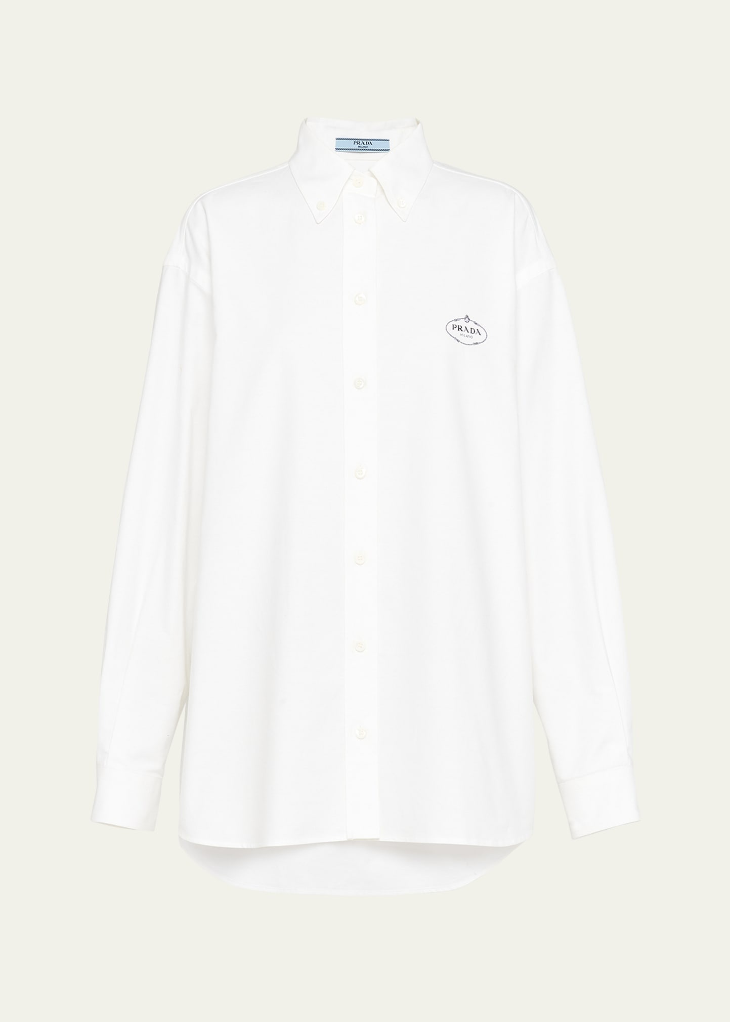 Logo-Embroidered Oxford Menswear Shirt - 1