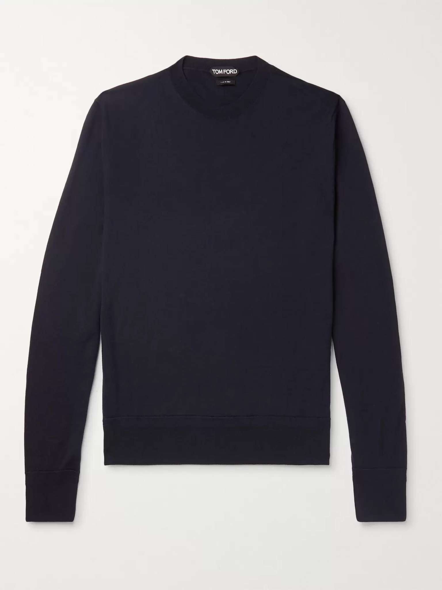 Slim-Fit Merino Wool Sweater - 1