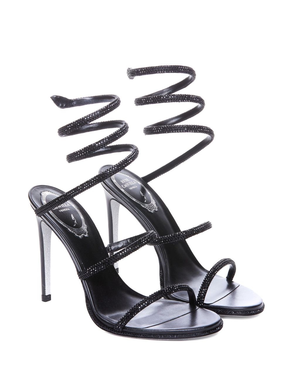 105mm leather sandals - 4