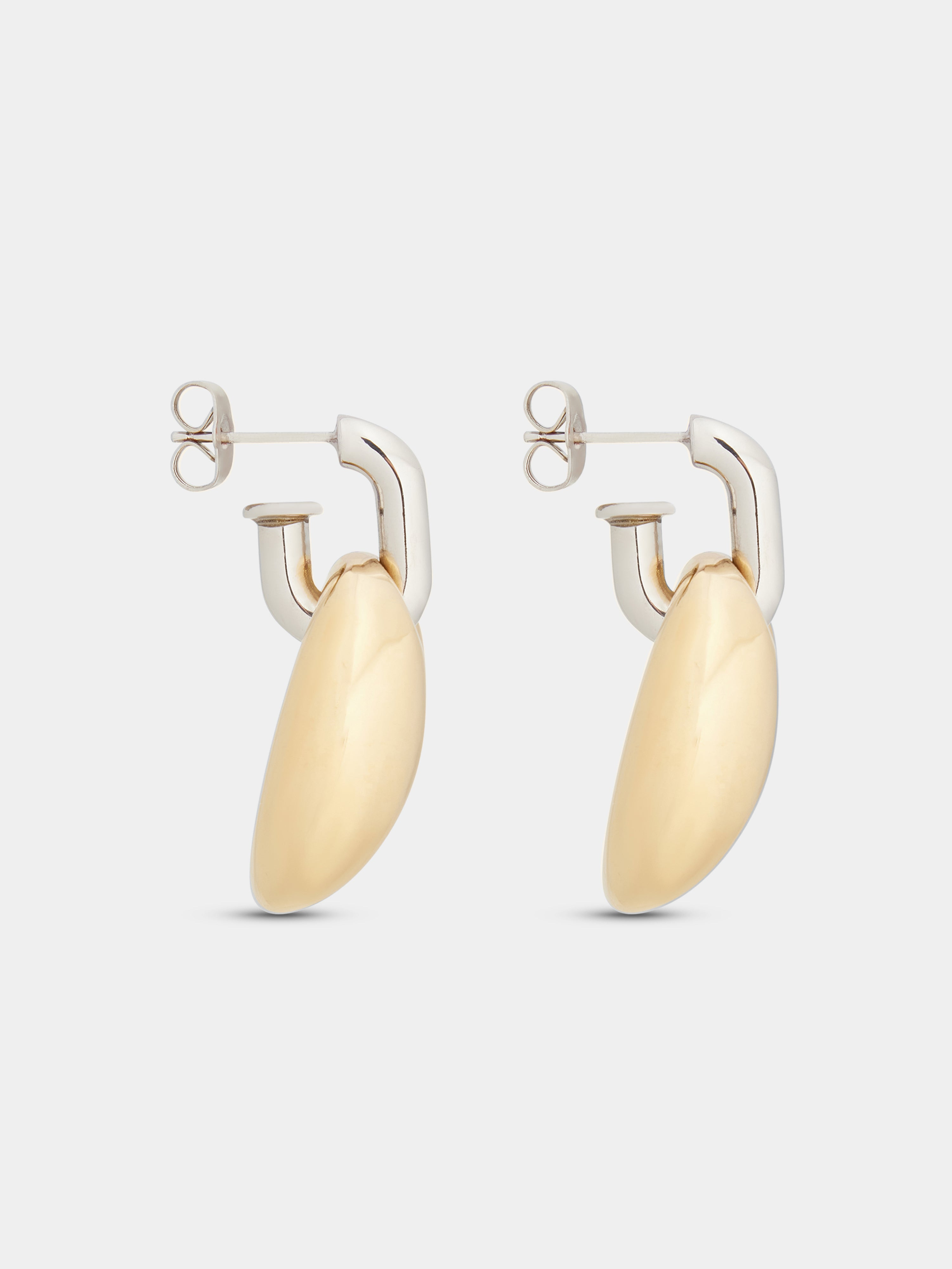 EIGHT CHUNKY EARRINGS IN SILVER AND GOLD - 4