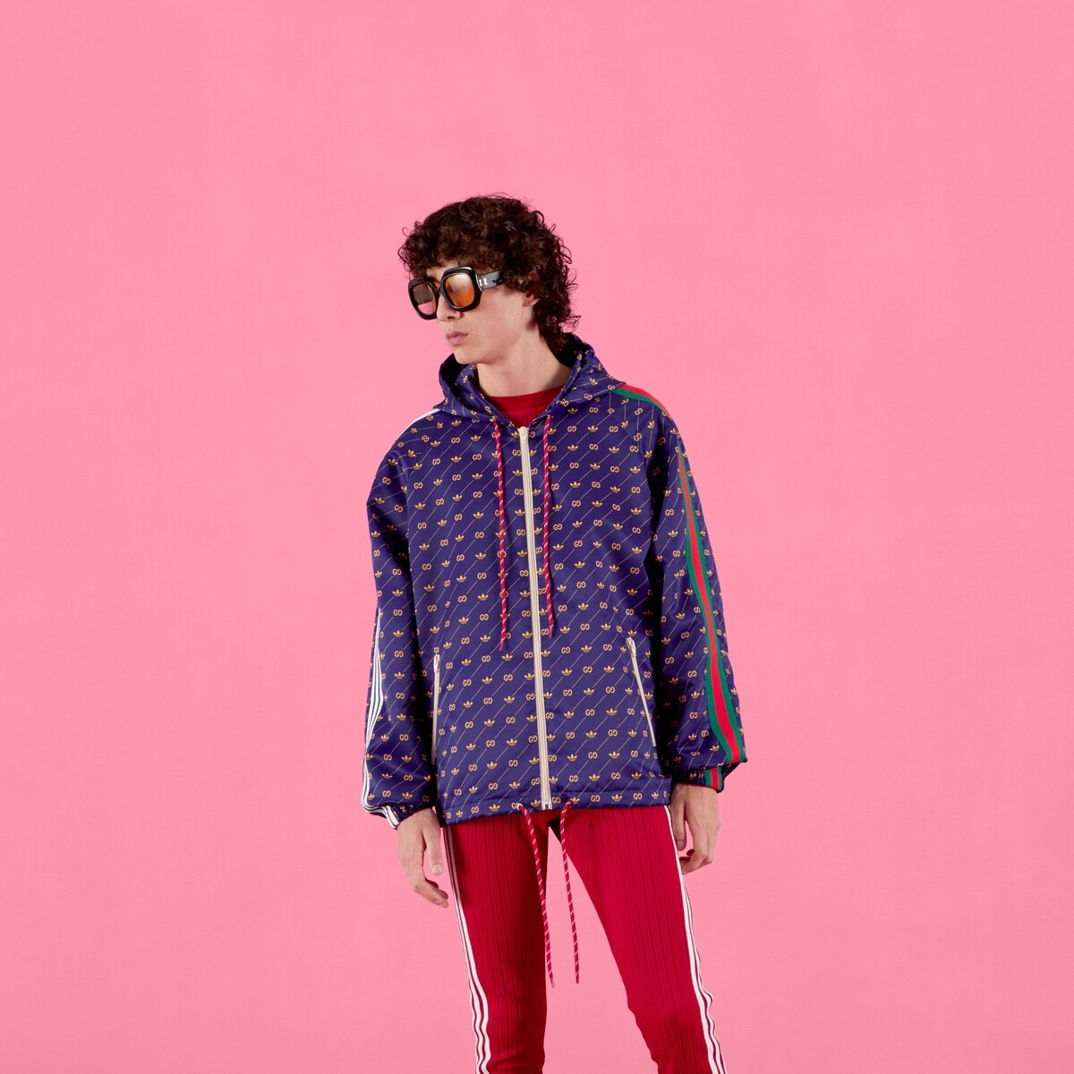 adidas x Gucci Trefoil print jacket - 6